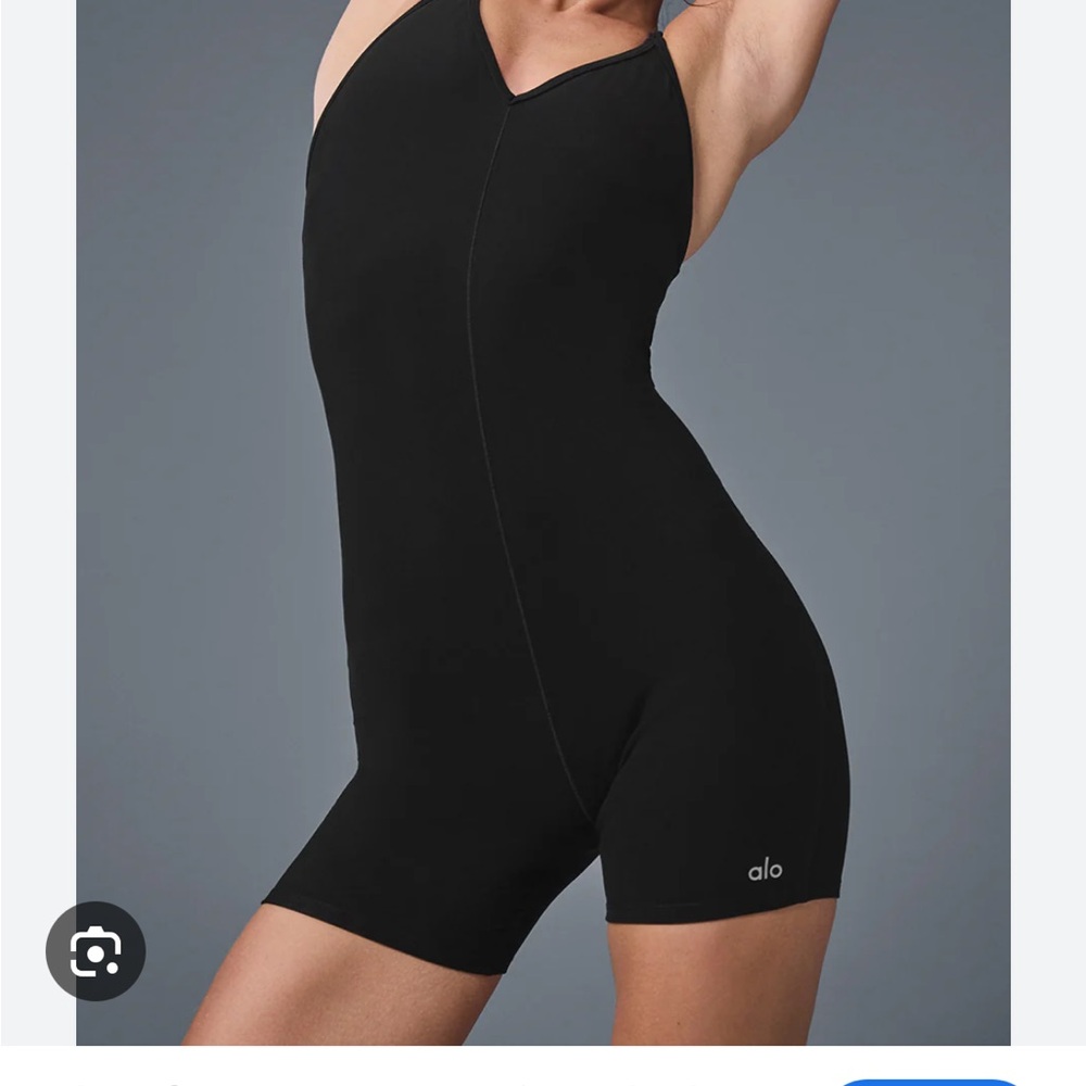 ALO Yoga Black Shapewear Bodysuit